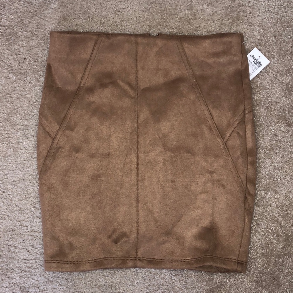 Suede Mini Skirt